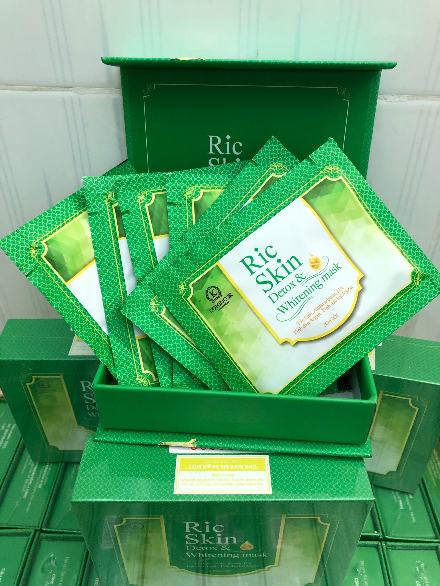 [HCM]Mặt nạ thải đôc Ric skin (1h 6 gói )