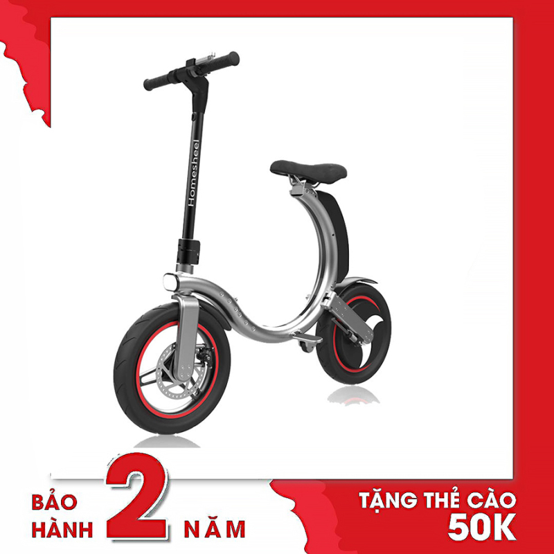 Phân phối Xe Điện gấp gọn Homesheel C1 màu bạc - bảo hành 2 năm