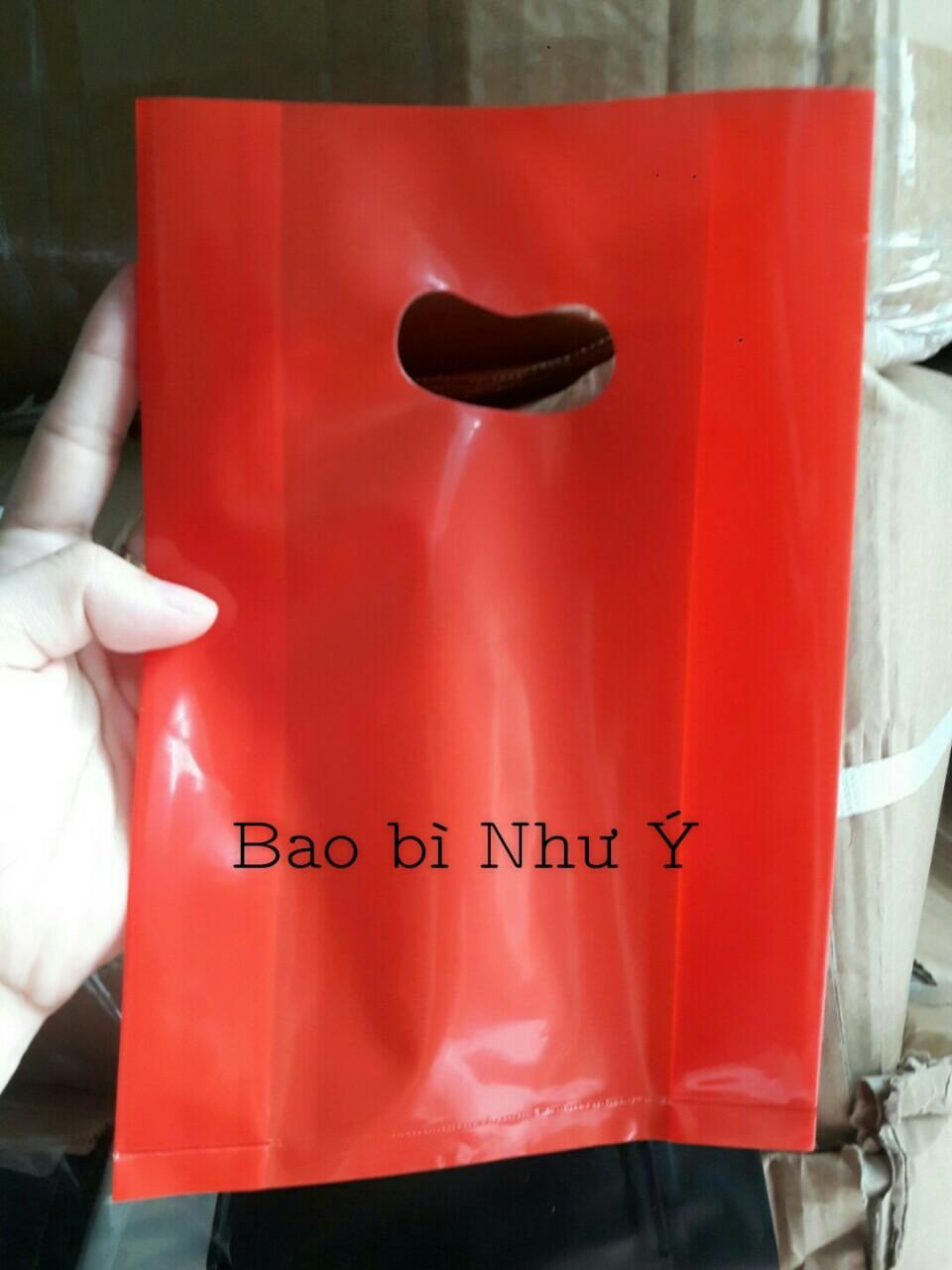 1KG (SIZE 35X50 MÀU ĐỎ) TÚI NILON PE BÓNG DẺO DAI
