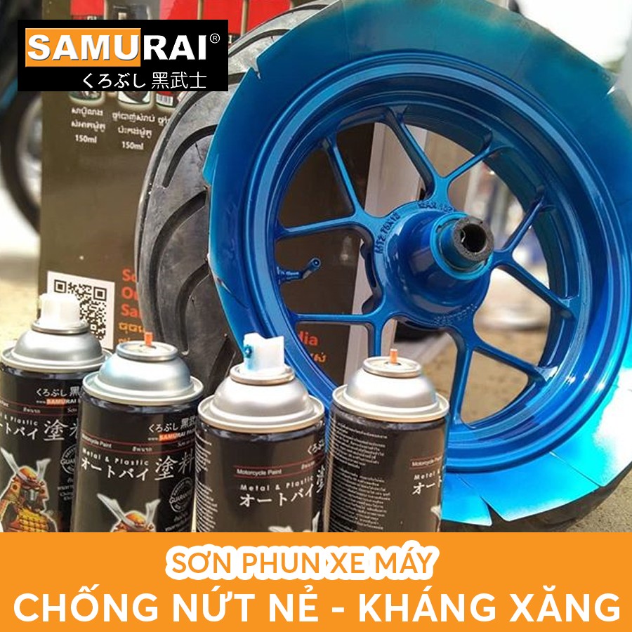 Chai sơn Samurai Y139 màu xanh candy