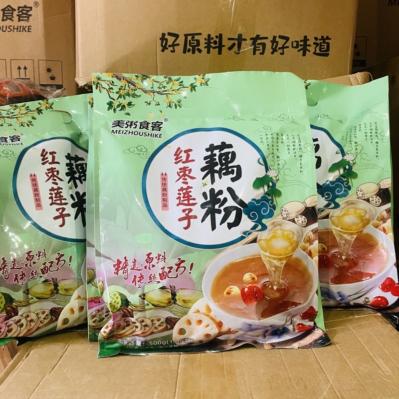 BỘT CỦ SEN TÁO ĐỎ DƯỠNG NHAN 500G