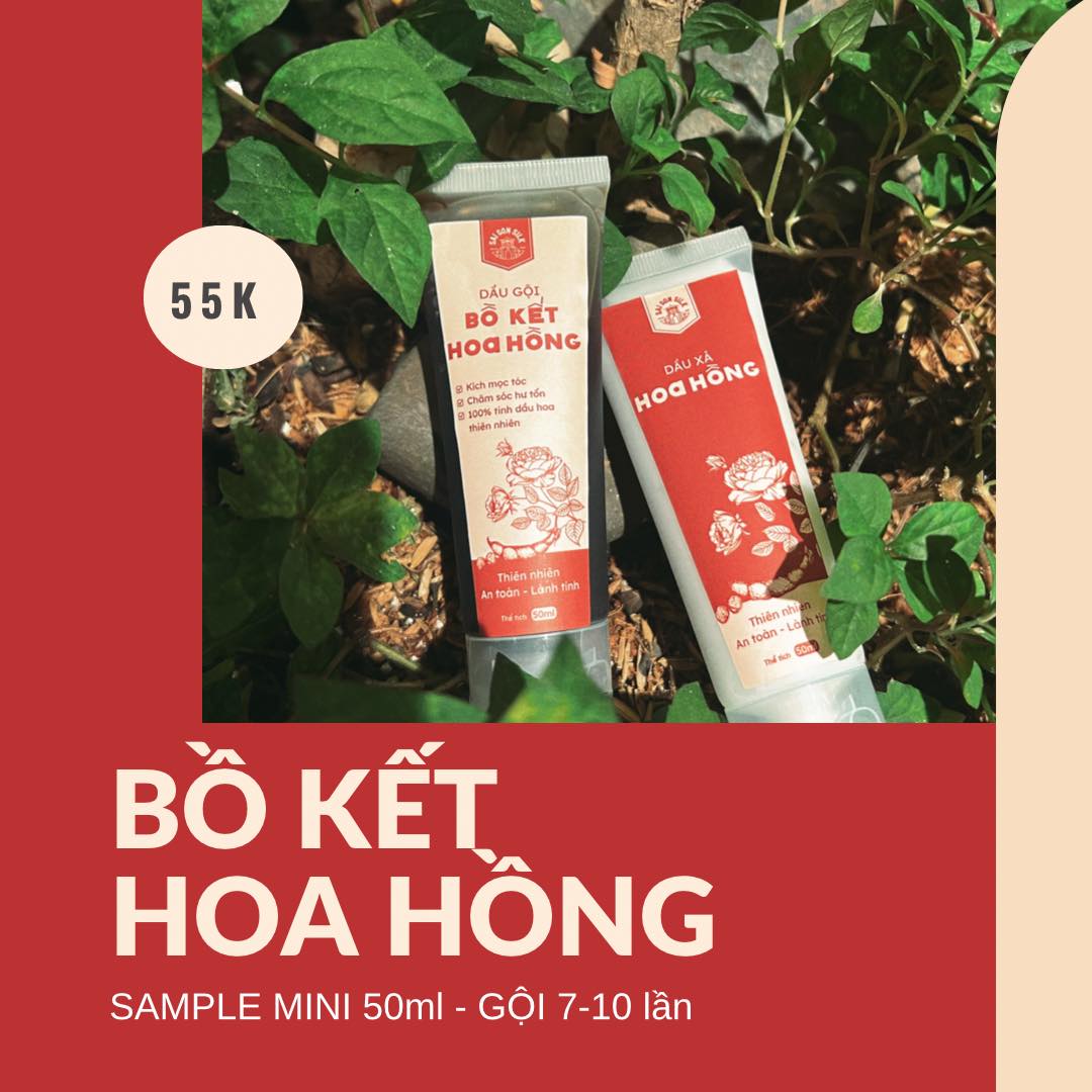 Bộ sưu tập Sample Gội Xả SAIGONSILK 50ml