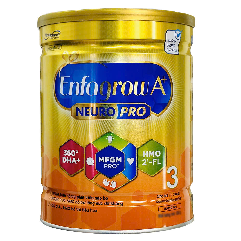 Sữa bột Enfagrow A+ 3 DHA+ và MFGM 900g