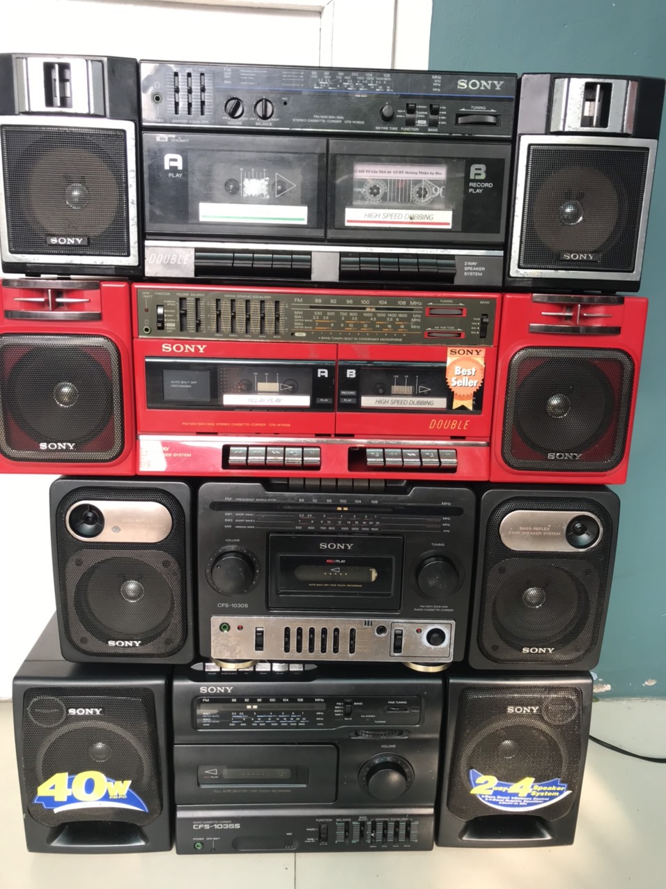 Radio Cassette SONY CFS W365S