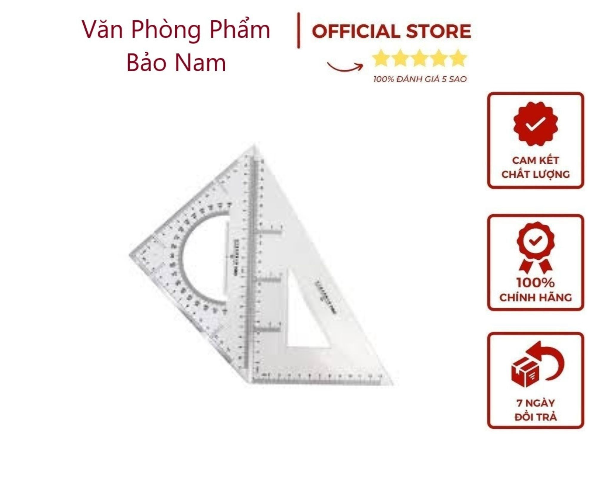 Bộ Thước Eke 28cm Deli 6430
