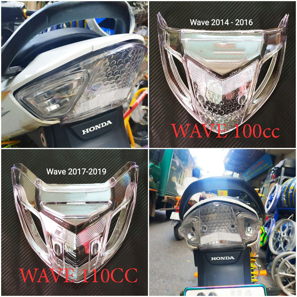 Nắp ốp đèn hậu (stop) trắng Wave A 2006-2024