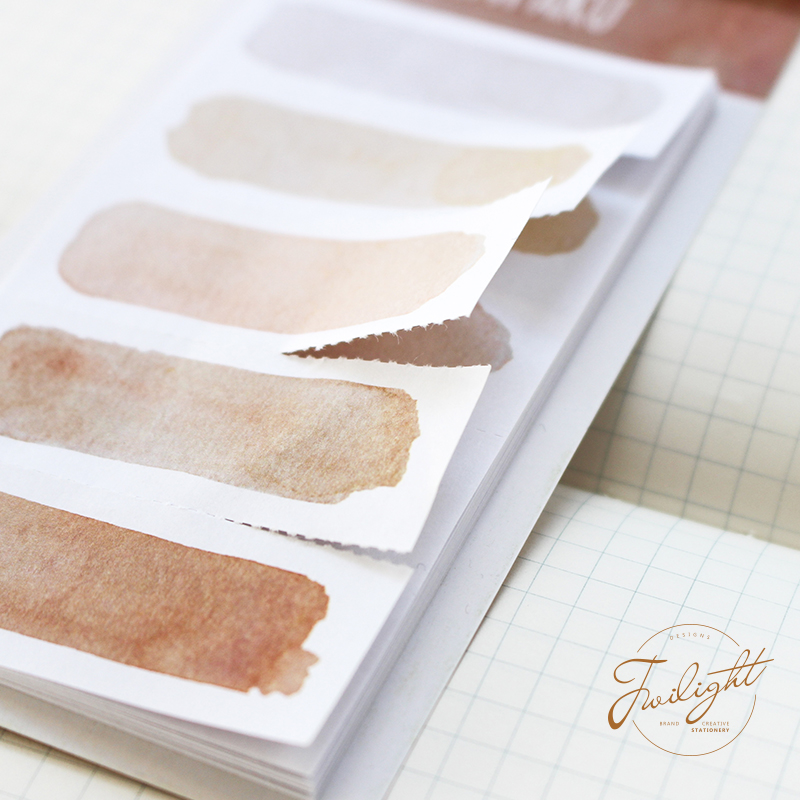 Set 20 tờ Note chủ đề WaterColor trang trí Planner - Case Sover