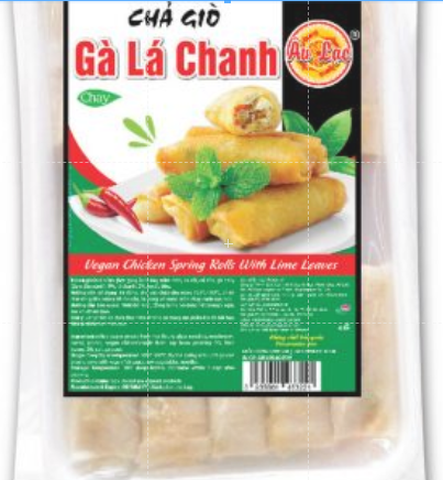 Chả giò gà lá chanh chay âu lạc 250g