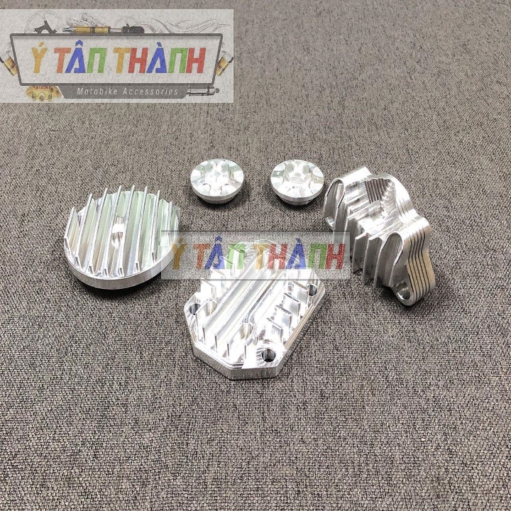 Bộ Nắp Đầu Bò Nhôm Cnc Cho Dream YTT