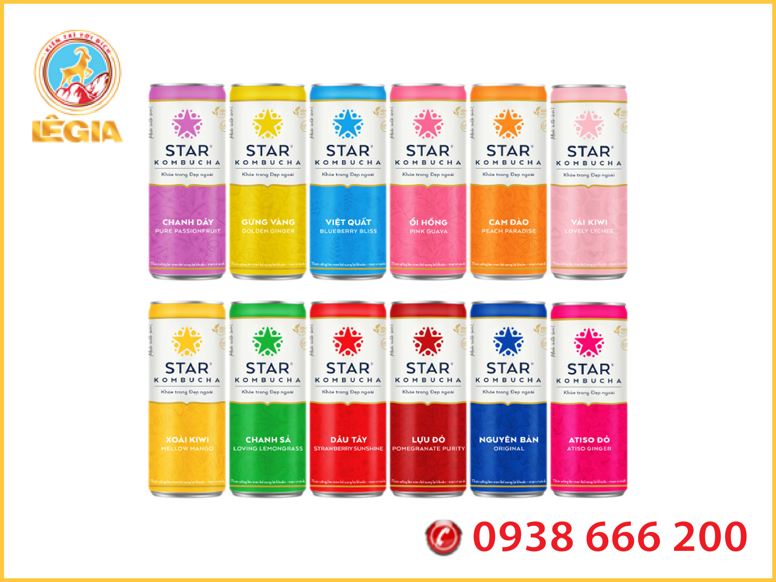 Nước Trái Cây Dâu STAR KOMBUCHA 250ML