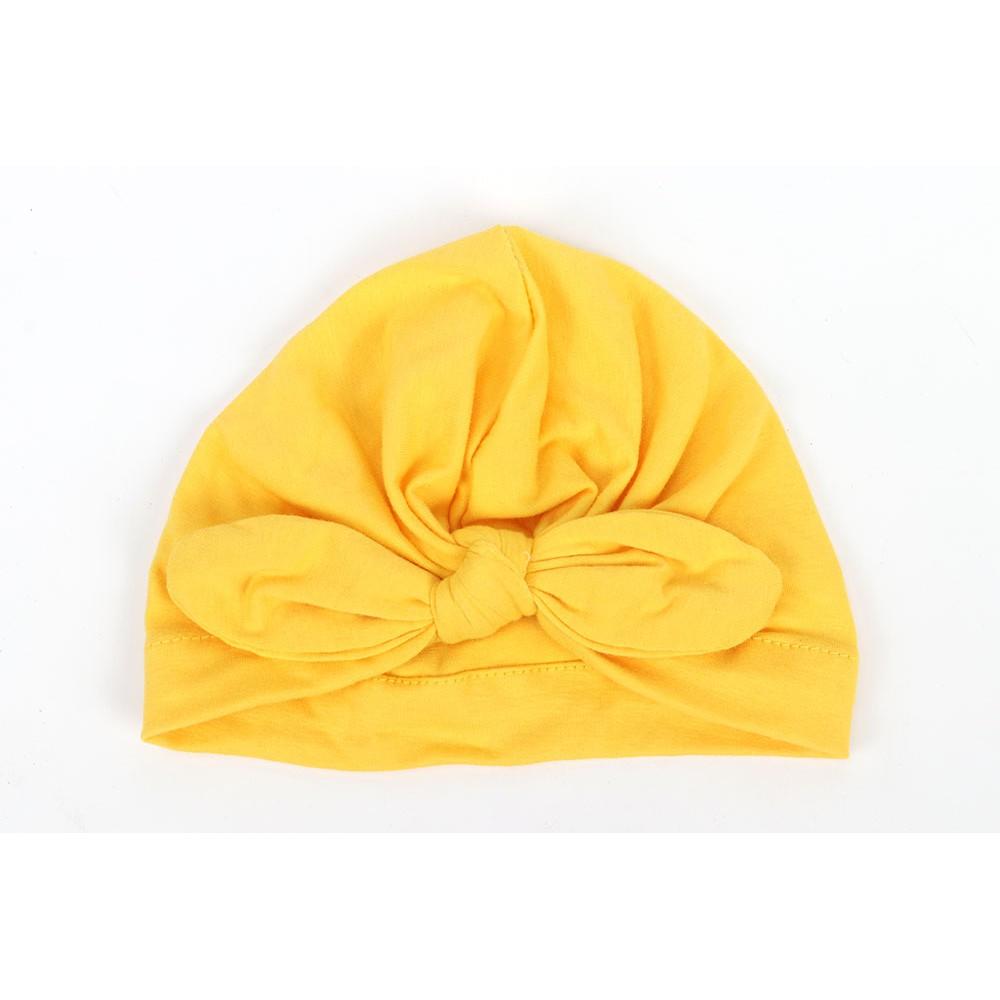 [HCM]Nón mũ turban thắt nơ cho bé từ 0 đến 2 tuổi