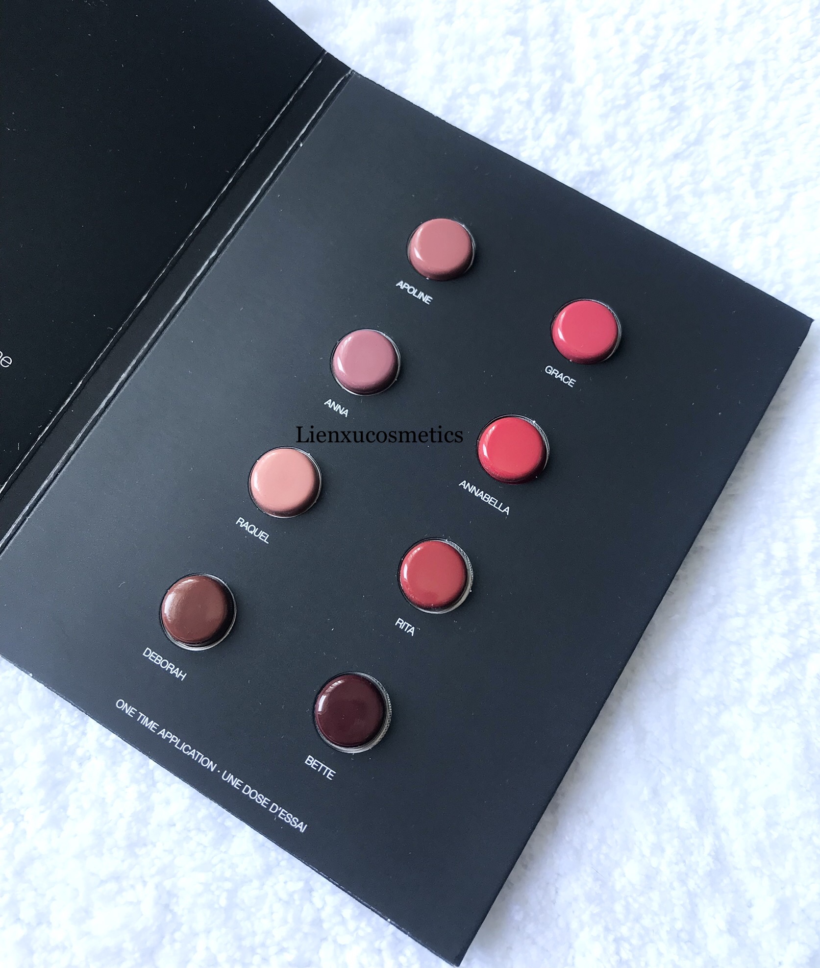 Mẫu thử son Nars 8 ô màu; bill Sephora; HSD 2024
