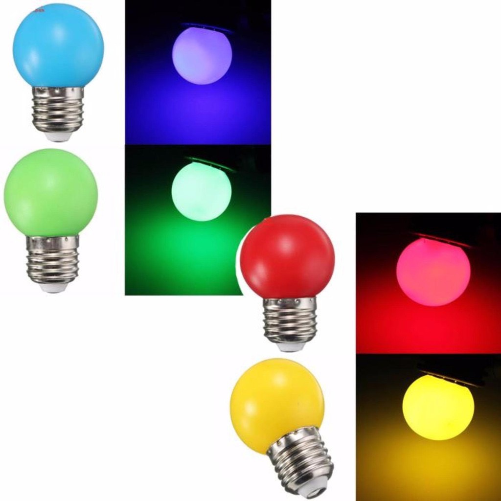 Bóng đèn led trang trí 1w nhiều màu