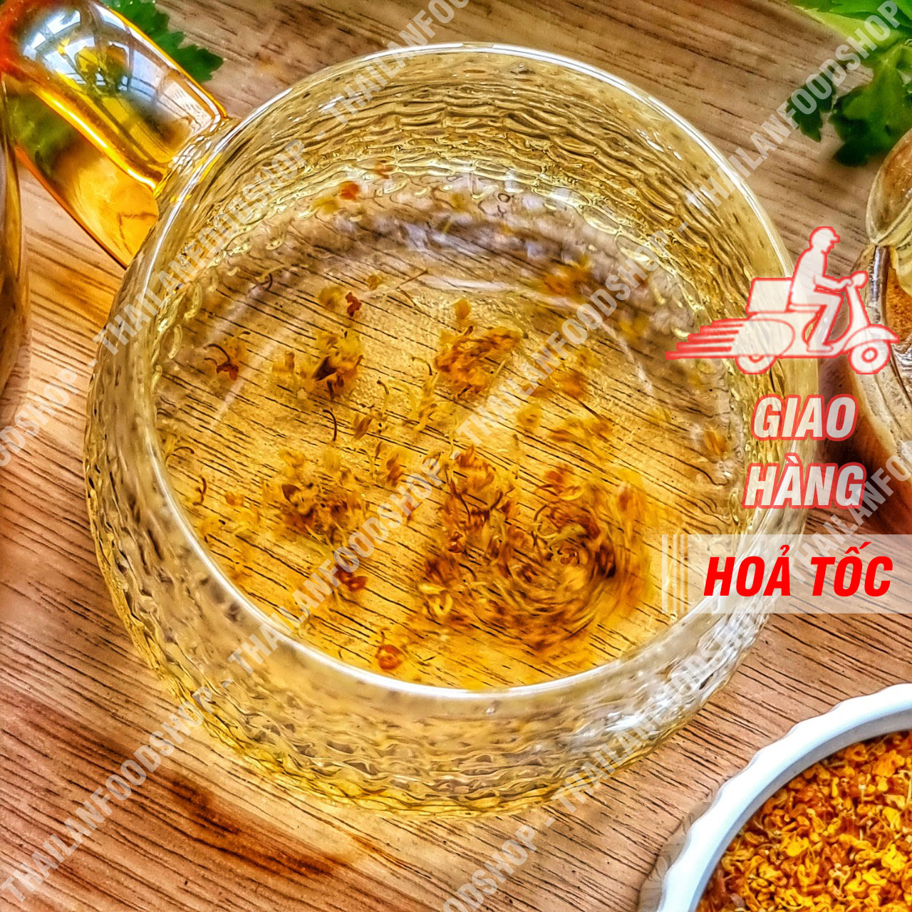 Trà Quế Hoa (Mộc Hoa - Osmanthus fragrans) Lon 150Gram