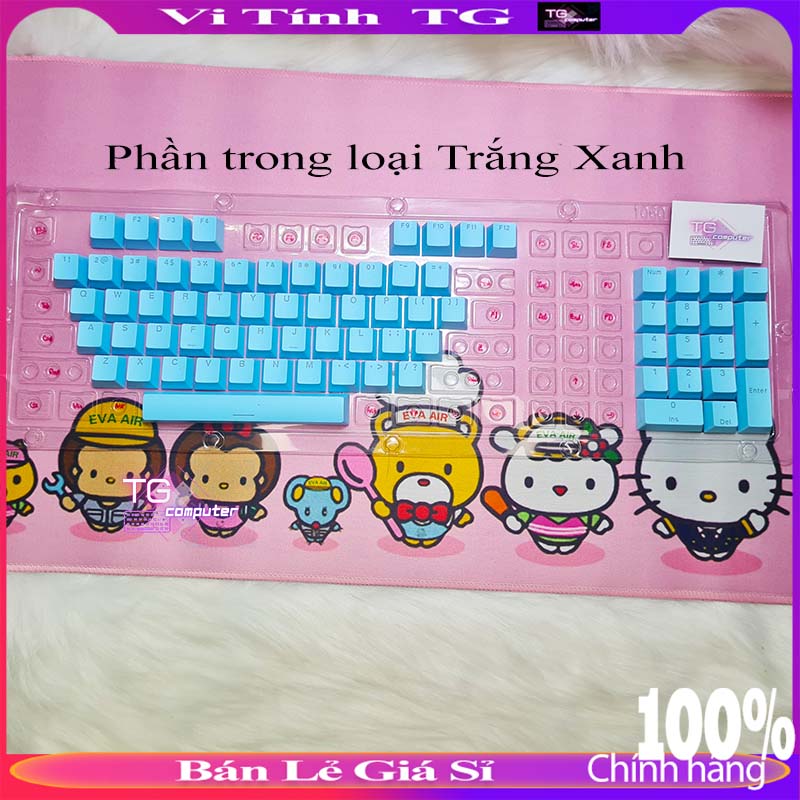 Bộ Keycap xuyên led tùy chỉnh phối màu đẹp chất lượng tốt giá rẻ dành cho bàn phím cơ VitinhTG