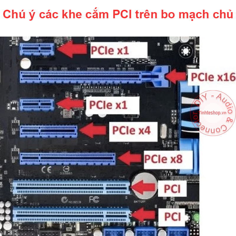 Dây cáp riser mở rộng nối dài khe cắm PCI-E 4X cho PC Máy tính để bàn 18.5Cm