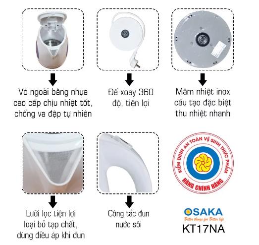 BÌNH ĐUN SIÊU TỐC OSAKA KT17NA