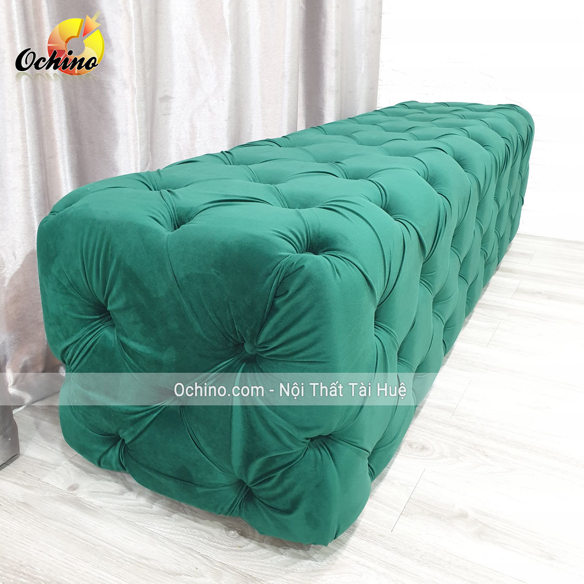 (FREE SHIP) Ghế Dài Sofa Nhún Cổ Điển Cao Cấp Size 1M4 (Đủ Màu)