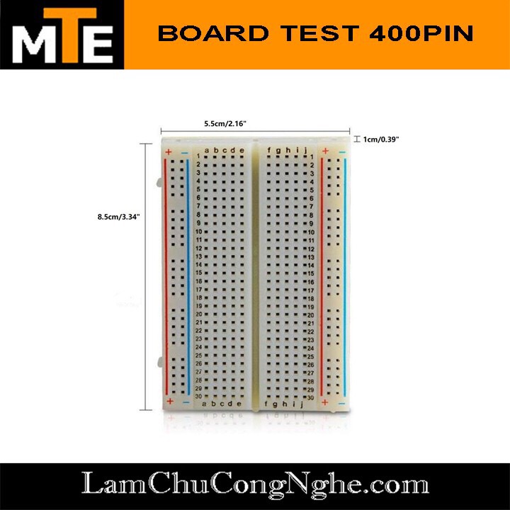 BOARD TEST 400PIN 8,5 x 5,5CM - BOARD TEST CẮM LINH KIỆN TEST MẠCH