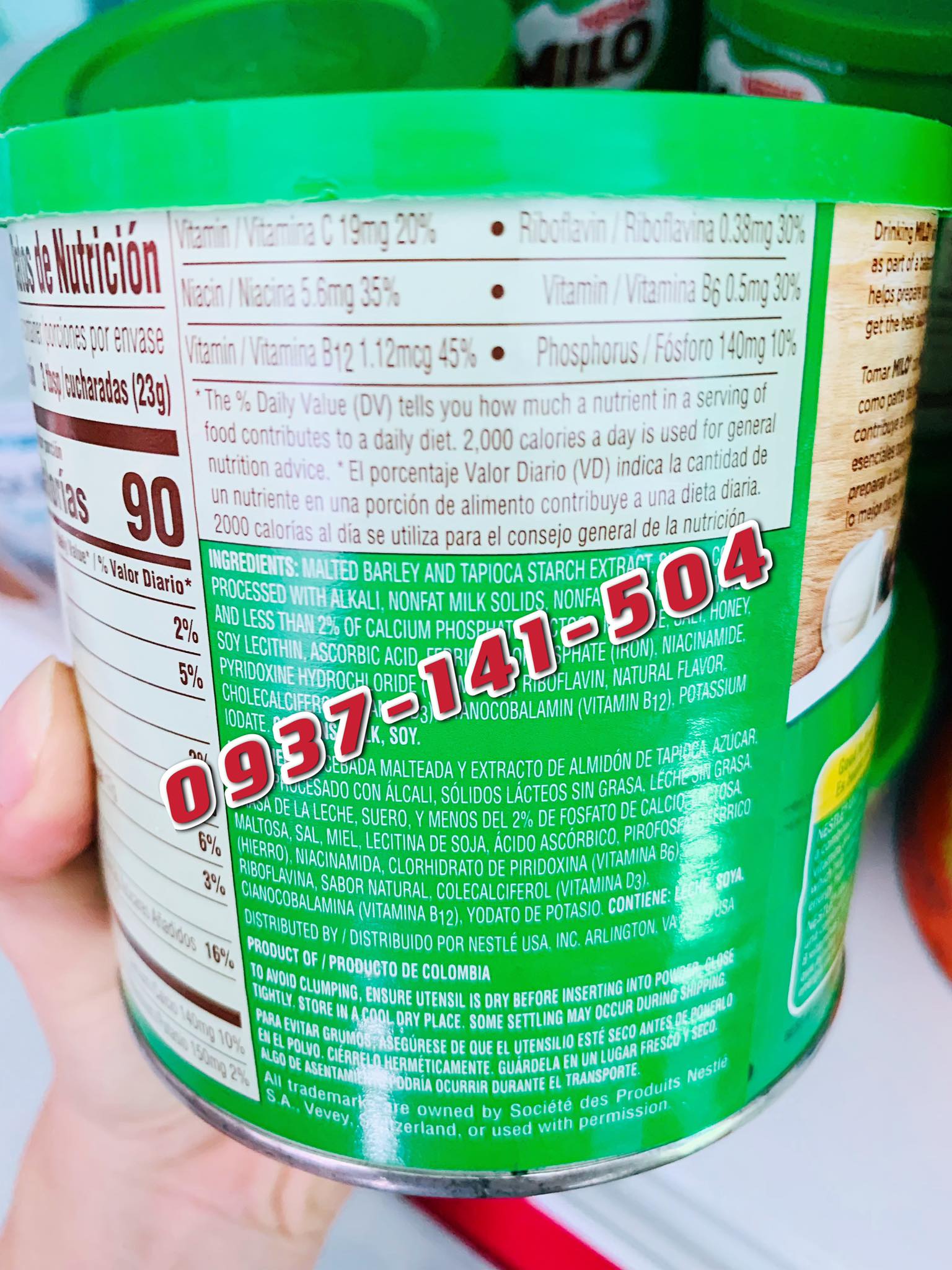 [Bill US] {Hàng Air}Sữa Milo Nestle của Mỹ hộp 400g ( HSD 2/2024)