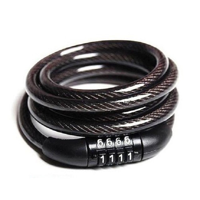 Khoá dây xe máy xe đạp 4 số