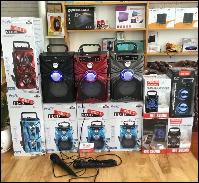 Loa bluetooth karaoke xách tay P91-P93 + tặng kèm micro