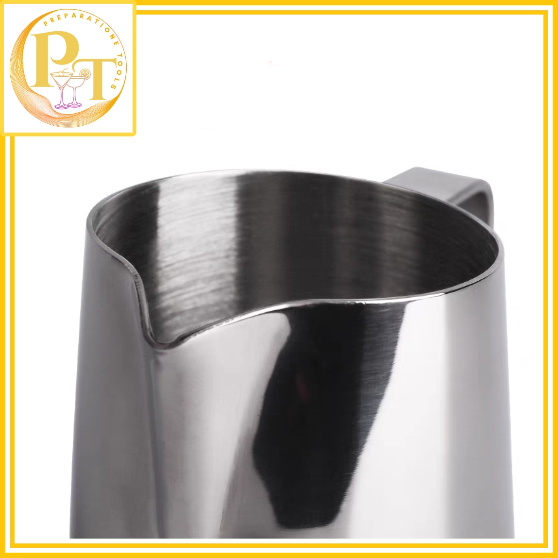 Ca đong đánh sữa inox có vạch chia định lượng