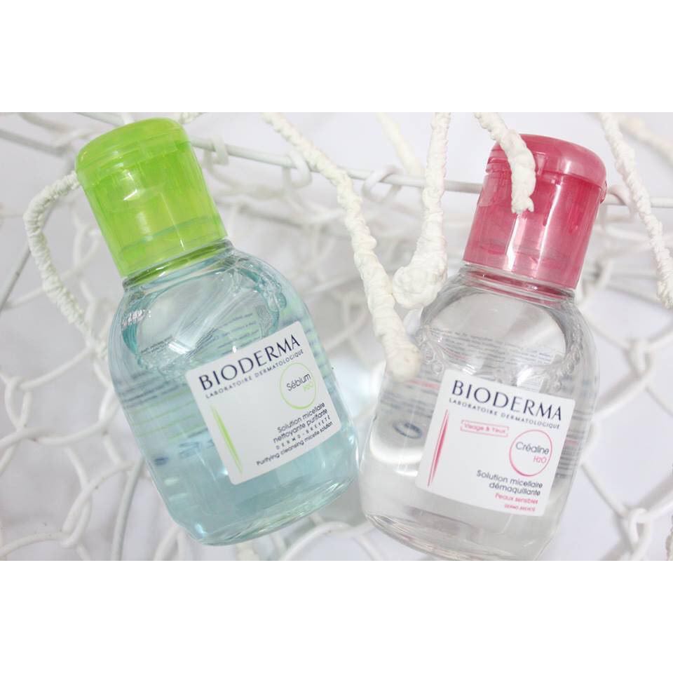 Nước Tẩy Trang Bioderma Xanh- Bioderma Hồng , Nước Tẩy Trang Dành Cho Da Nhờn Mụn Bioderma