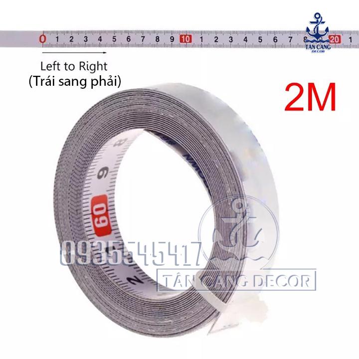 Thước dán 2m - trái sang phải