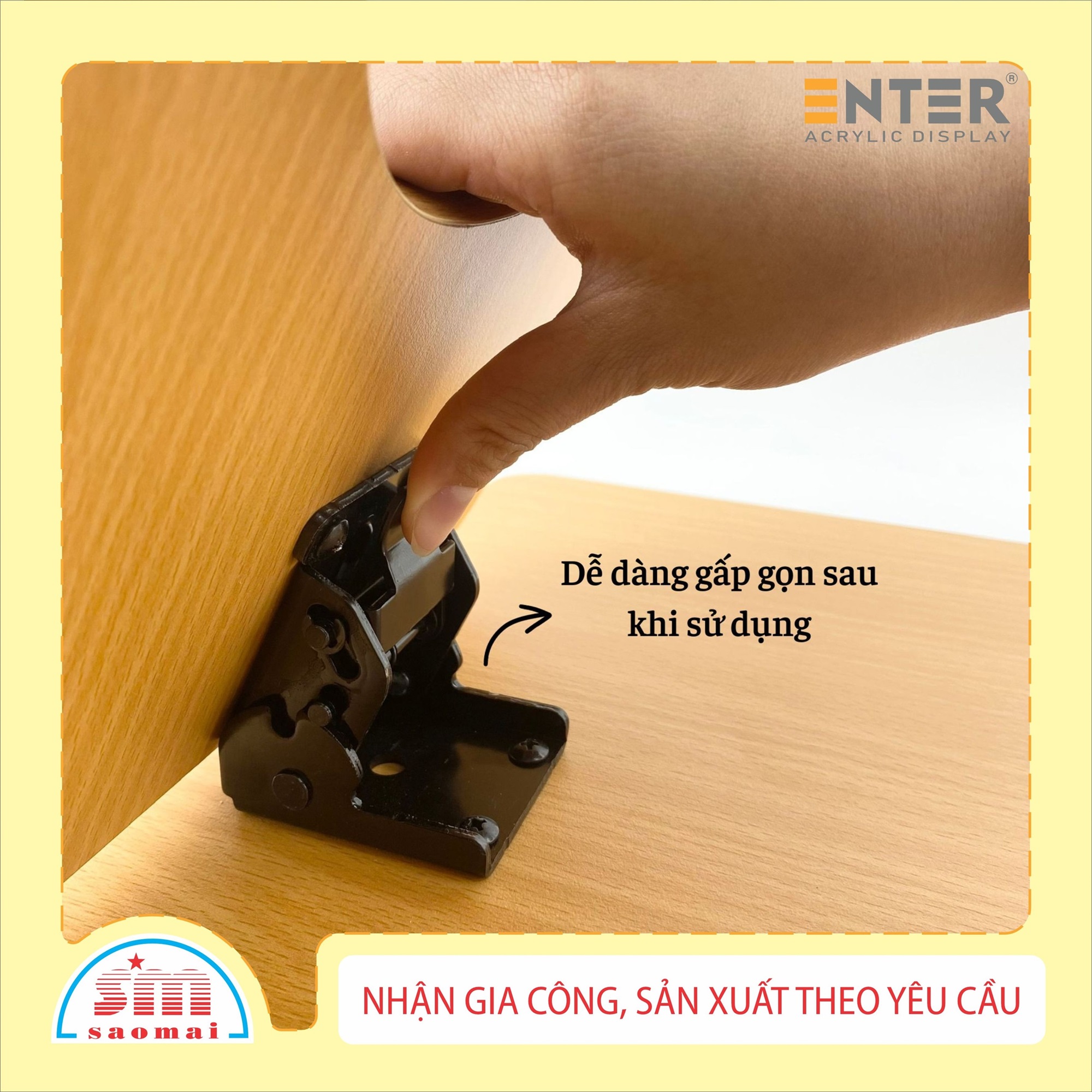 Bàn học / bàn gỗ xếp Enter BG101 60x40x28cm