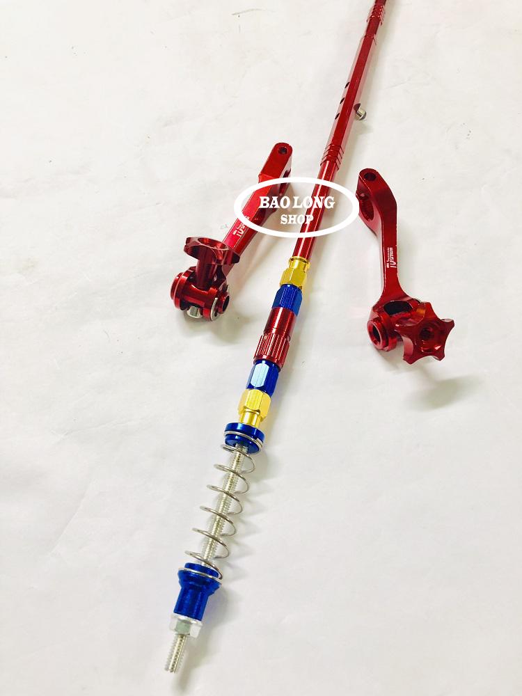 Bộ 3 món Đũa Thắng Càng Thắng Kiểng trước sau gắn Xe máy (màu Đỏ)