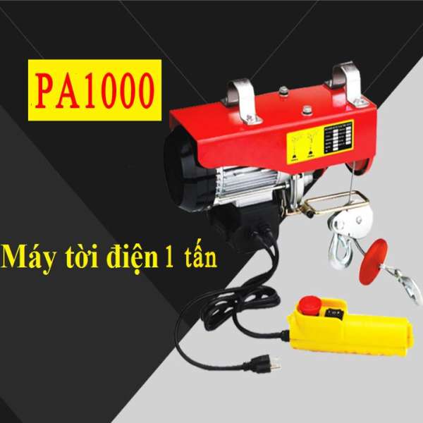 máy tời điện PA1000 tải 1 tấn cáp 12 mét