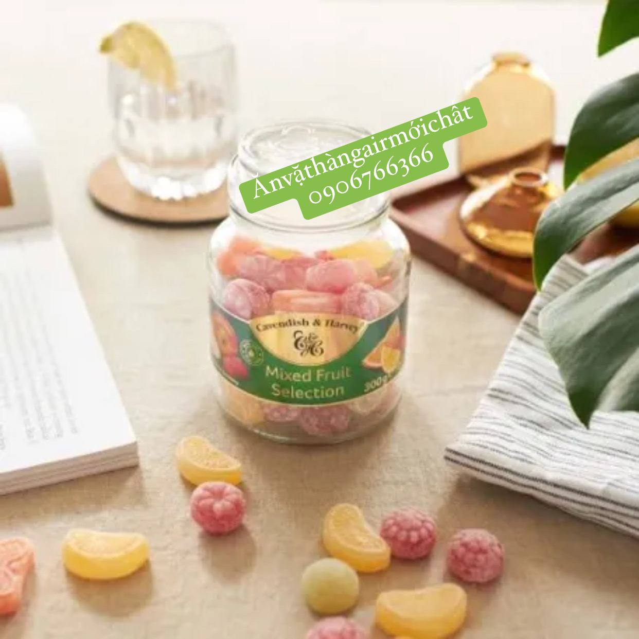 [DATE ĐẸP 05/2026]Kẹo Trái Cây Đức Cavendish & Harvey Hủ Lớn 966gram - Nhỏ 300gram