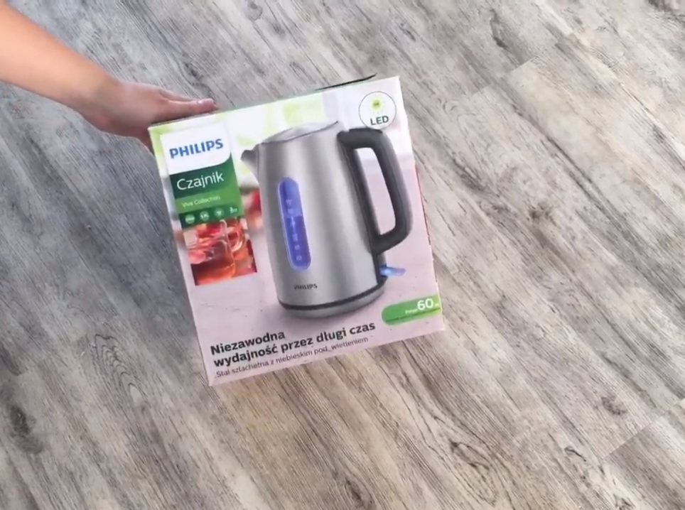 Ấm đun siêu tốc inox cao cấp Philips HD9357 (Bạc) - Hàng nhập khẩu