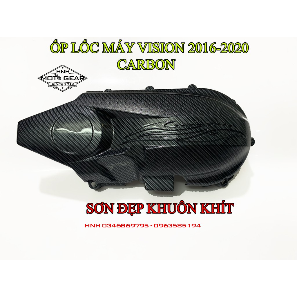 Ốp Lốc Máy Carbon Honda Vision 2016 - 2020