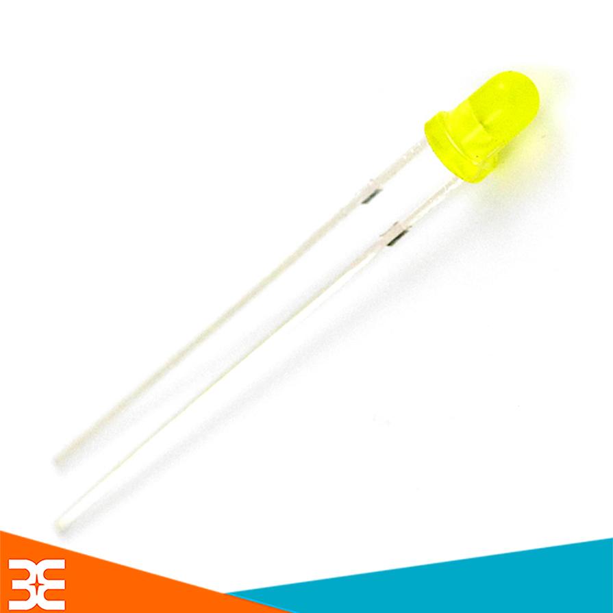 Gói 100 Con Led Phủ Màu 3mm màu vàng