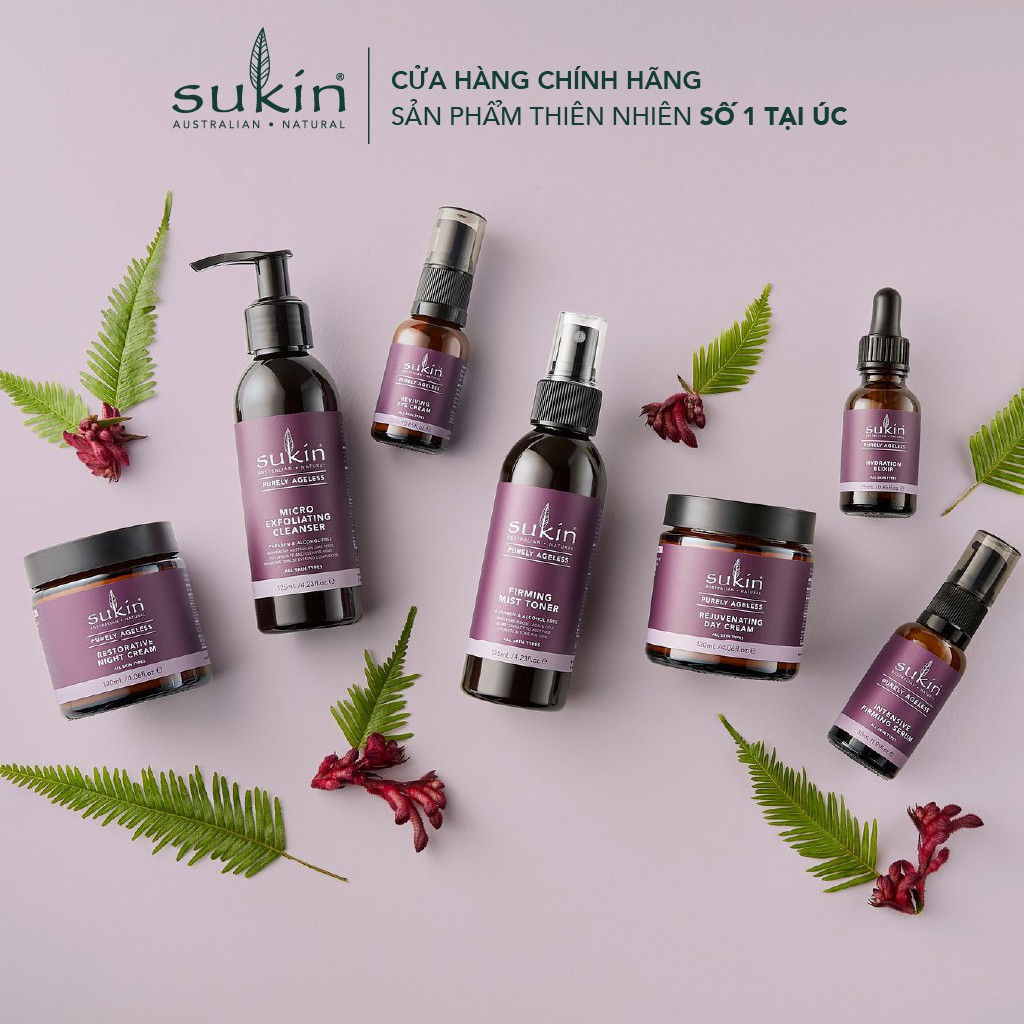 Nước thần Dưỡng Ẩm Chống Lão Hóa Sukin Purely Ageless Hydration Elixir 25ml