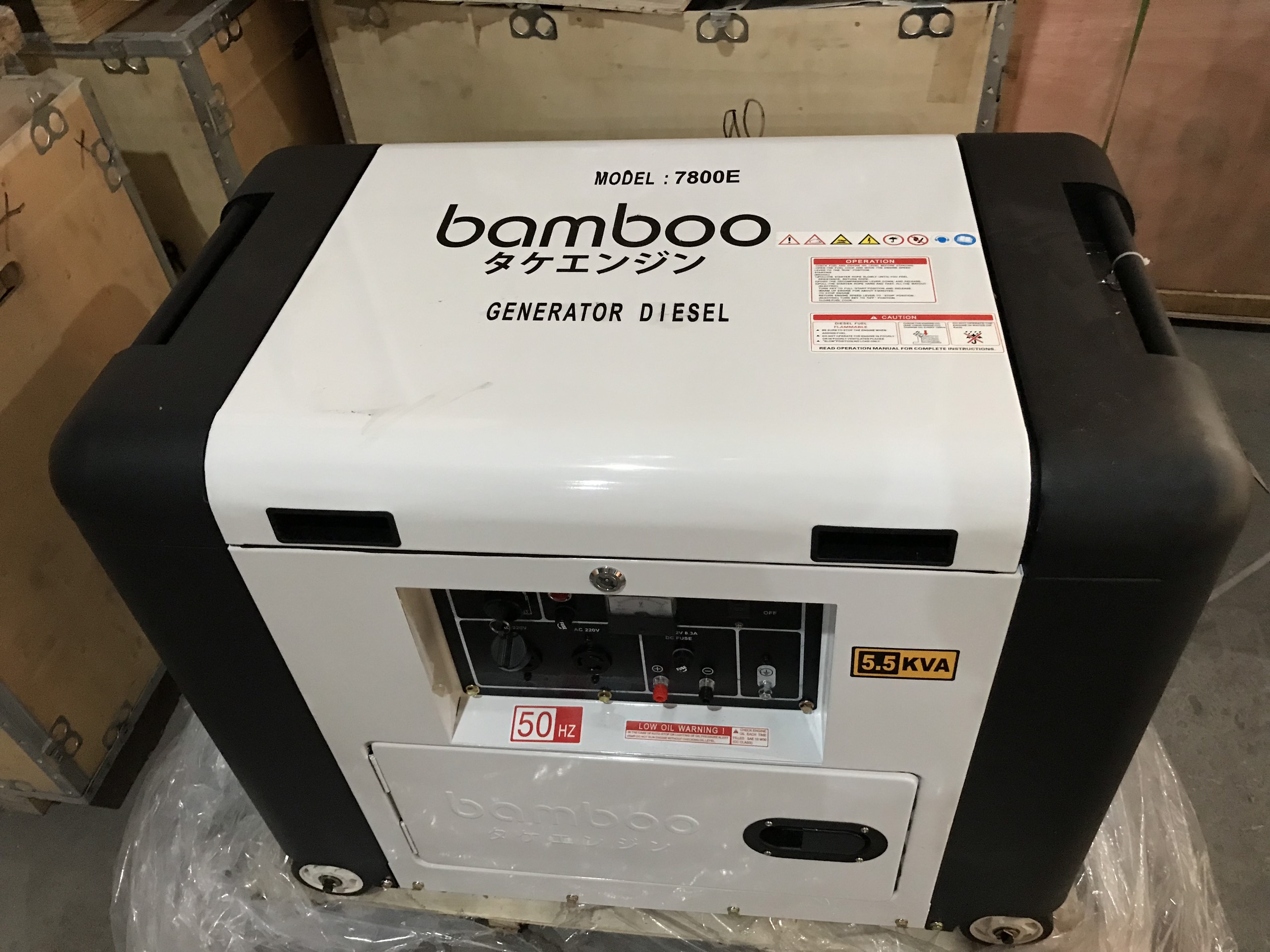 Máy Phát Điện Chạy Dầu 5kw Bamboo 7800E