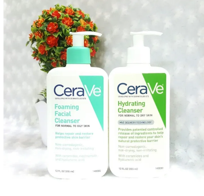 Sữa rửa mặt CeraVe Foaming Facial Cleans giúp làm sạch sâu 236ML