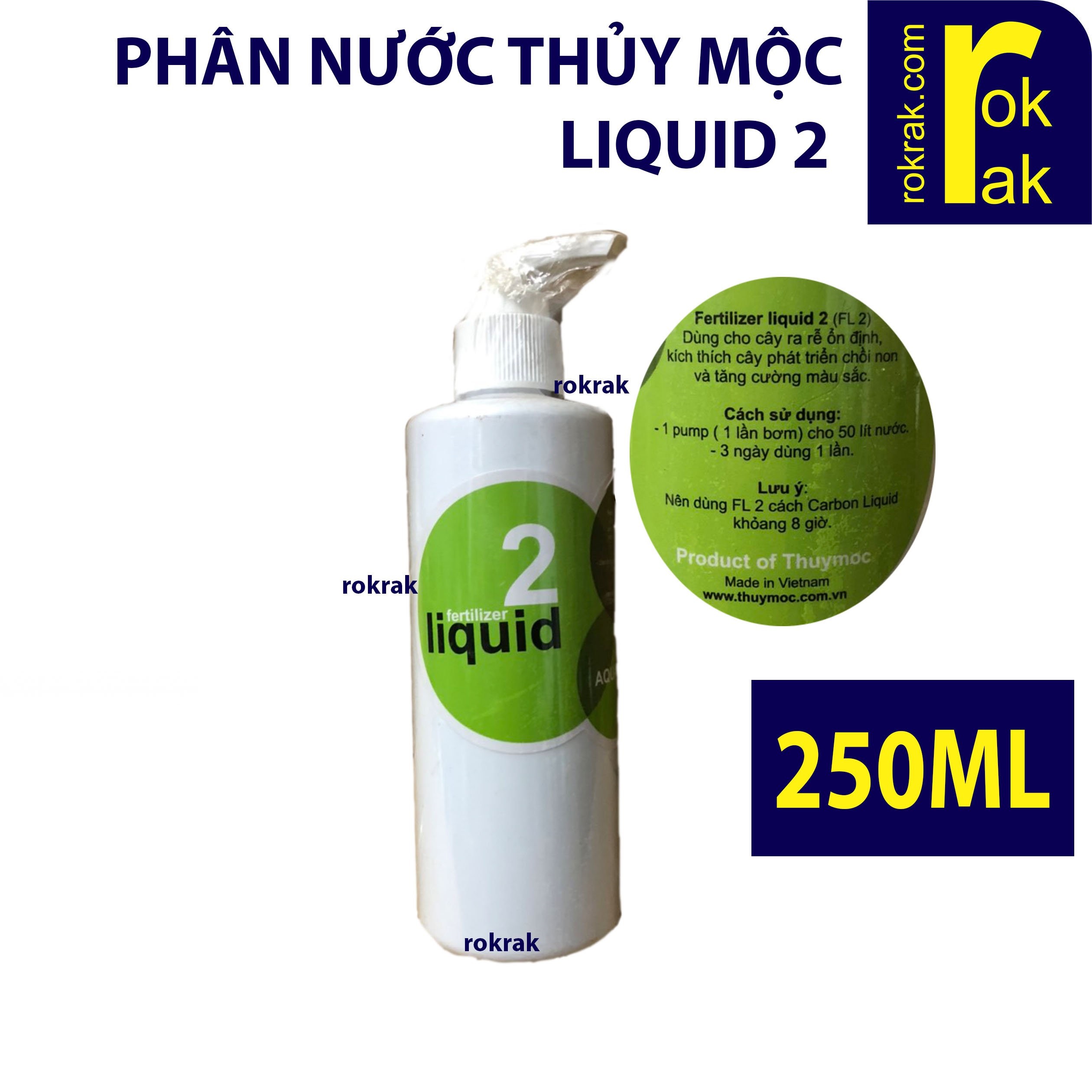 Fertilizer Liquid 2 - Phân nước Thủy Mộc Liquid 2 (250ml) cho hồ thủy sinh