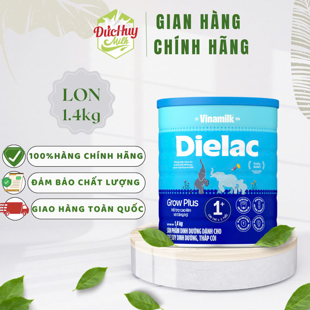 Vinamilk Dielac Growplus Green Milk Powder 1+ Colostrum 850g (New)