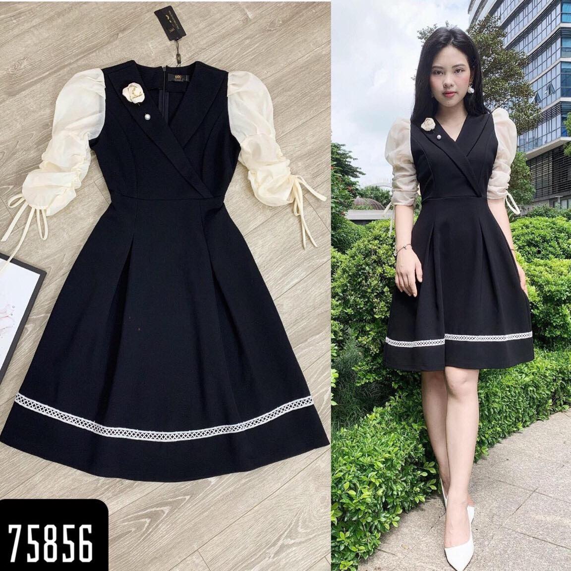 [HCM]ĐẦM XÒE UMI DỰ TIỆC SANG TRỌNG KÈM HOA SIÊU XINH