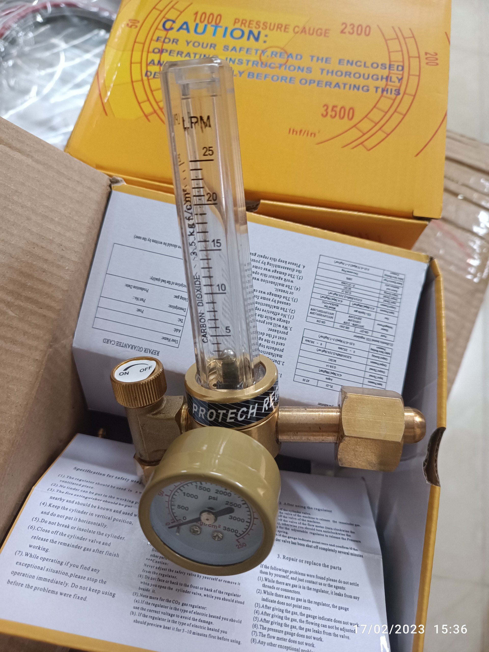 Đồng hồ điều áp khí Argon loại tốt