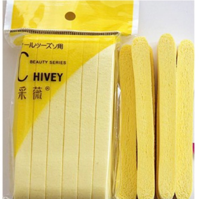 Bông mút rửa mặt Chivey 12 miếng