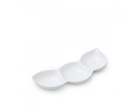 Chén Chấm Ba Ngăn Horeca Melamine Cao Cấp- C112
