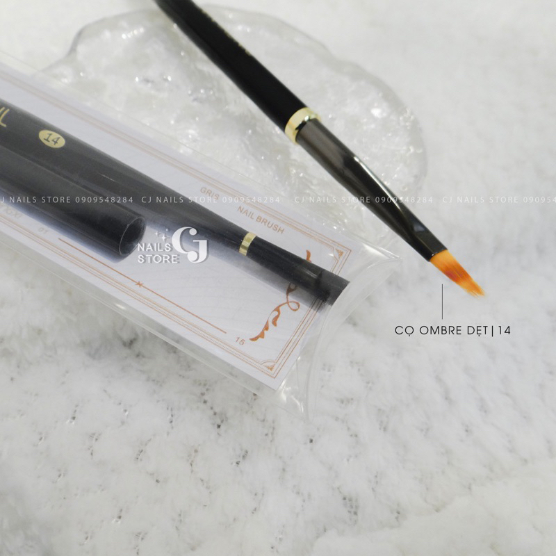 Cọ vẽ nét đắp gel, cọ bản, cọ loang, dặm ombre DingXi cao cấp chuyên dụng