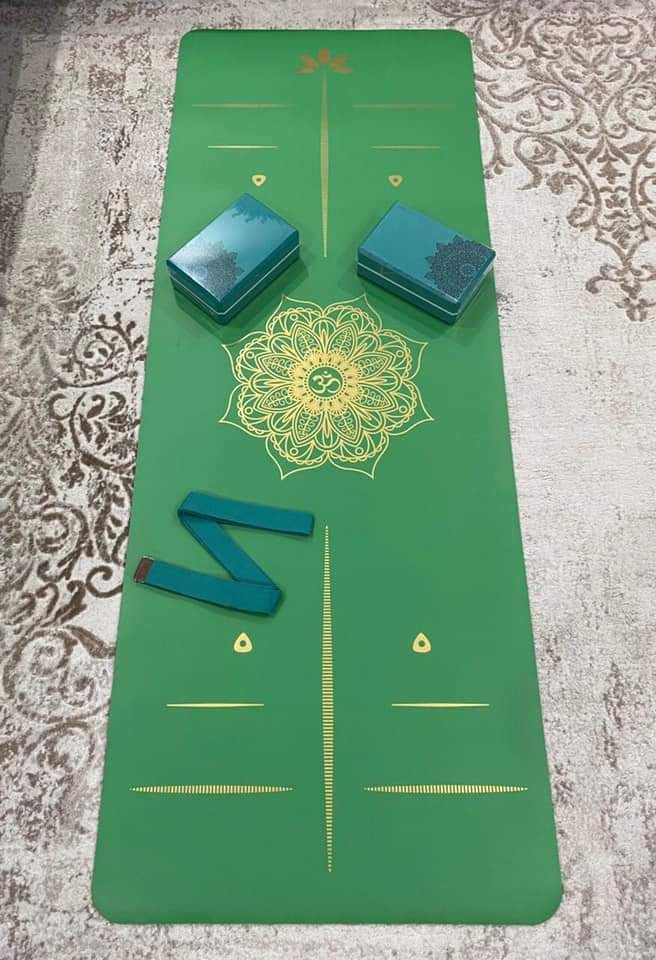 [HCM][kèm túi cao cấp + xịt thảm ] Thảm Tập Yoga Cao Su PU Namaste Chống Trơn Trượt Hoạ Tiết Mandala