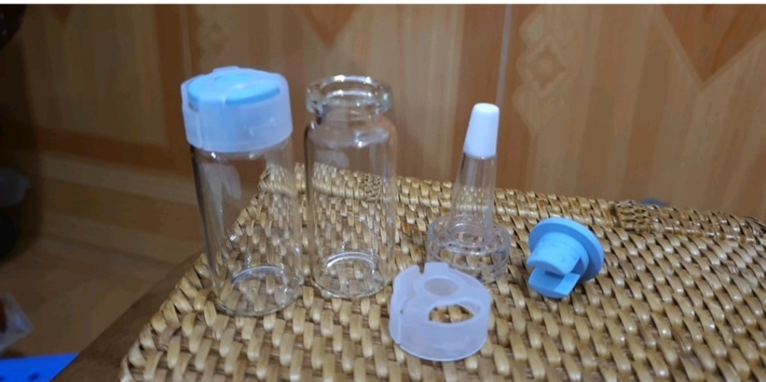 2 bộ Lọ chiết thủy tinh 5ml 10ml kèm nút