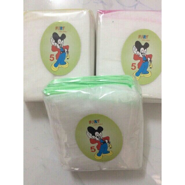 [HCM]Gói 10 Khăn Sữa Chuột 4 Lớp Loại Lớn Cho Bé Kim Ngân 25*35cm