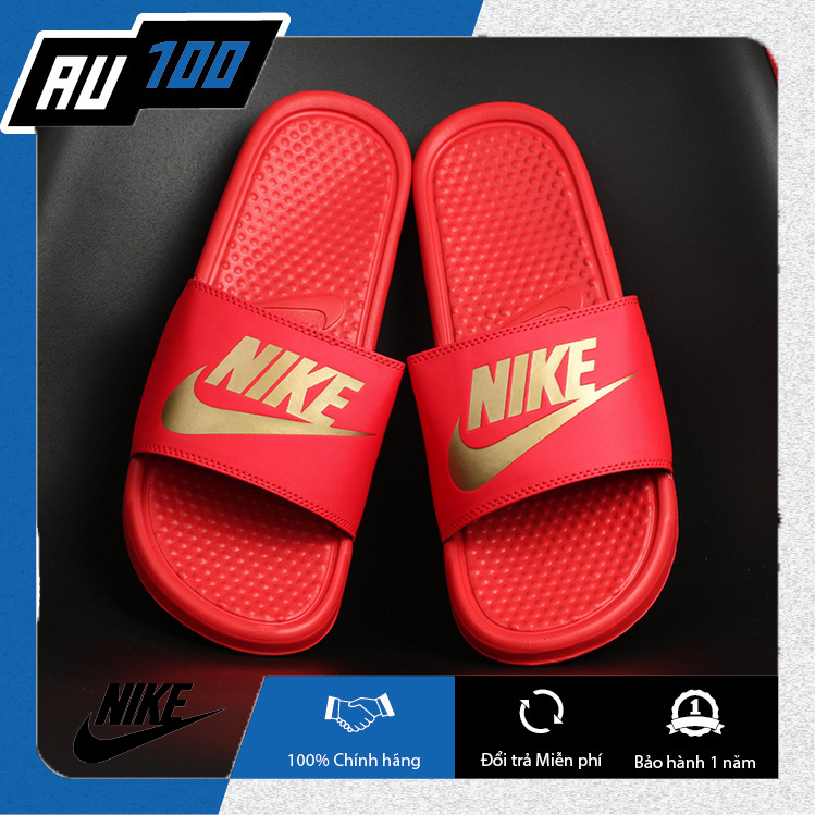 [CHÍNH HÃNG] Dép Nike Benassi đỏ (made in Việt Nam)
